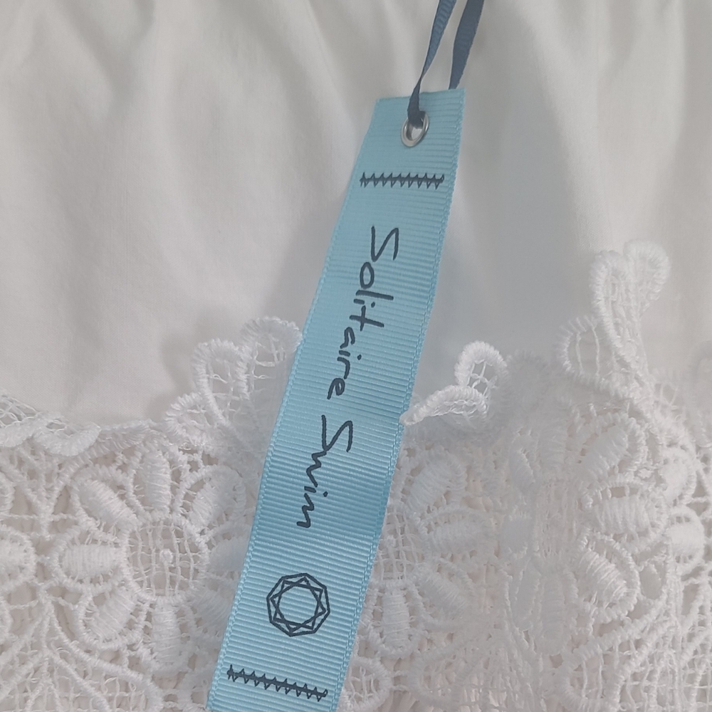 Solitaire White Lace Off-Shoulder Dress - Picture 8 of 11